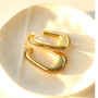 Inspiration time with stainless steel earrings