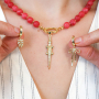 Design trendy jewellery with brass TQ metal charms and locks