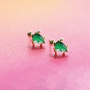 Create a summery collection with brass TQ metal earrings