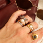 Create your unique ring collection with stainless steel rings with stones