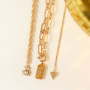 Inspiration time with stainless steel beads and charms