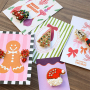 Mix & match: Christmas brooches in festive shapes