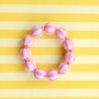 Create colourful jewellery with striped DQ acrylic beads