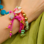 Inspiration with shell beads and elastic cord