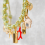 Inspiration with brass charms and summer details