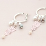 Trendy bracelets and earrings with Bohemian charms and fashionable beads