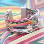 Create surprisingly jewellery with 5mm flat braided cord and woven waxed cord!!