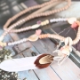 These beachy jewellerys can be made with our new pearl shine glassbeads!