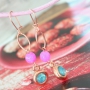 With our natural top glass faceted beads you can make beautiful jewellery in a happy style!!