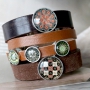 Trendy boho jewellery made with basic mandala cabochons and DQ metal findings