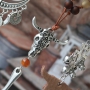 Marvelous jewellery with our fun DQ leather buffalo head pendants in a new smaller size!