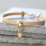 Make cute bracelets with the most pretty stringing materials and new DQ metal items