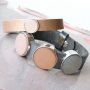 Metallic Cuoio bracelets and DQ metallic leather bracelets for the upcoming Holidays