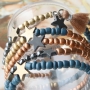 Trendy jewellery with hematite star beads