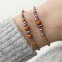 Sparkling earrings & bracelets with new acrylic beads glitter 