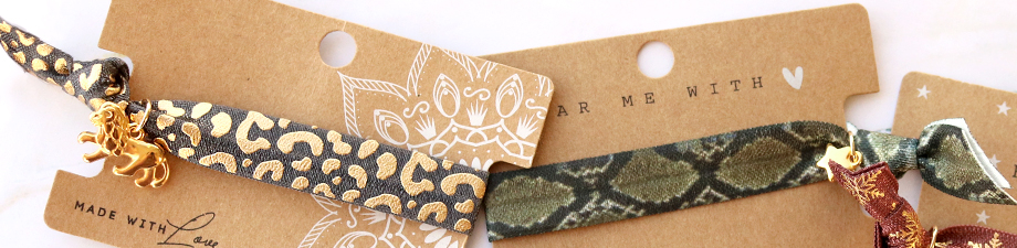 Charms, beads, stringing material and ready-made jewellery with a wild side! 