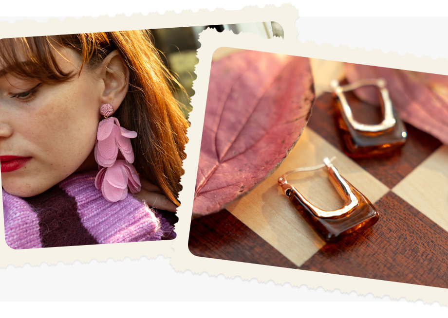 Trendy earrings
